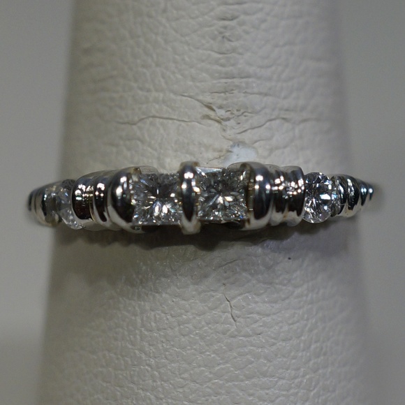 Jewelry - Platinum Genuine Diamond Ring